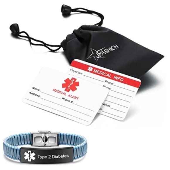 Diabetes Medical Alert ID Bracelet for Women - Picture 7 of 7
